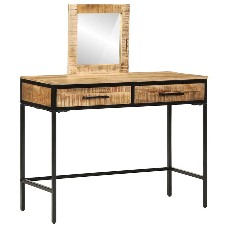 vidaXL Öltözködőasztal fiókkal Barna 100 x 40 x 120 cm Tömör mangófa