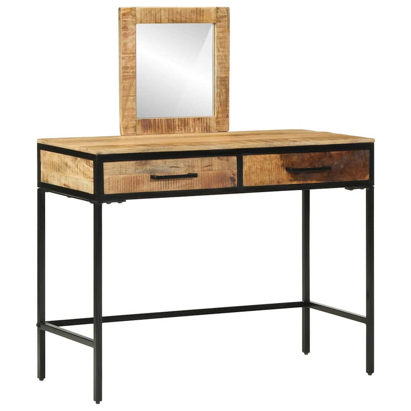 vidaXL Öltözködőasztal fiókkal Barna 100 x 40 x 120 cm Tömör mangófa