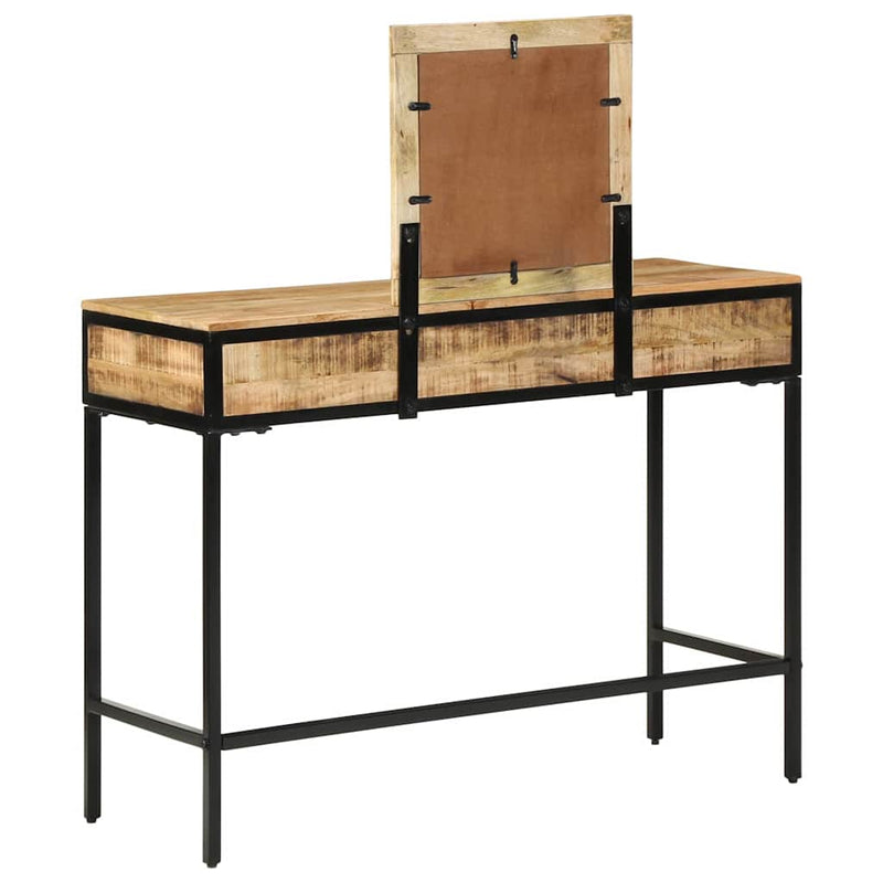 vidaXL Öltözködőasztal fiókkal Barna 100 x 40 x 120 cm Tömör mangófa
