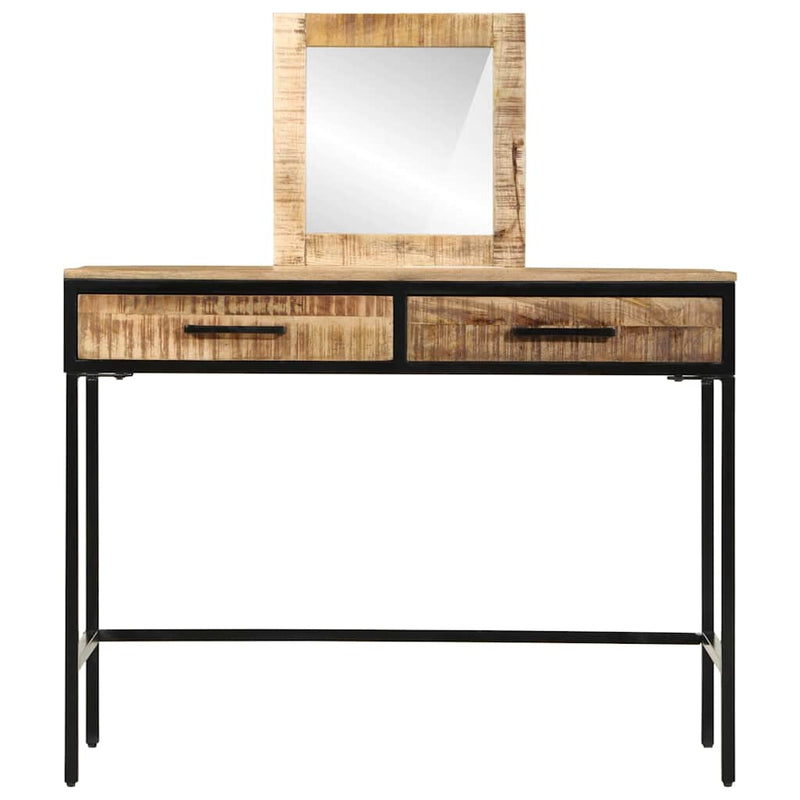 vidaXL Öltözködőasztal fiókkal Barna 100 x 40 x 120 cm Tömör mangófa