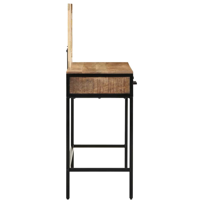 vidaXL Öltözködőasztal fiókkal Barna 100 x 40 x 120 cm Tömör mangófa