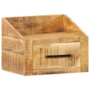 vidaXL Éjjeliszekrény fiókkal Barna 40 x 30 x 30 cm Tömör Mangófát