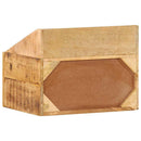 vidaXL Éjjeliszekrény fiókkal Barna 40 x 30 x 30 cm Tömör Mangófát