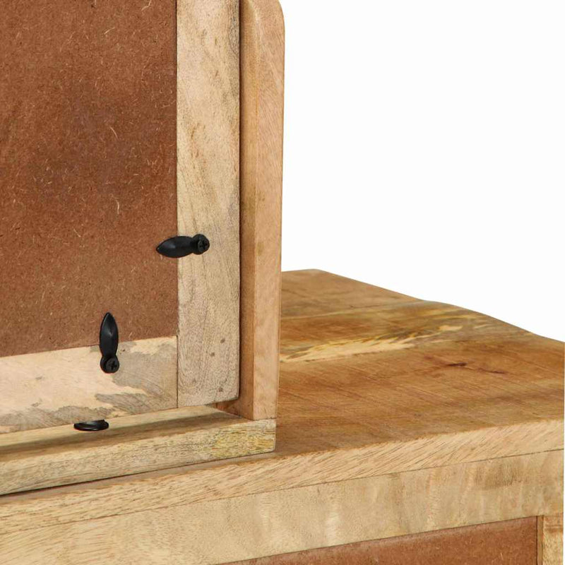 vidaXL Öltözködőasztal fiókkal Barna 100 x 40 x 120 cm Tömör mangófa