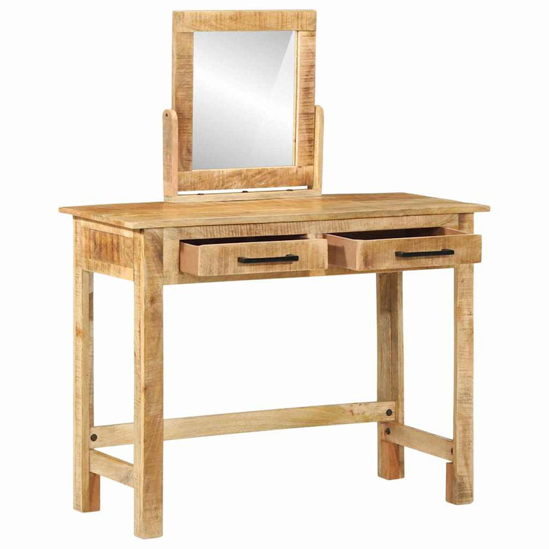 vidaXL Öltözködőasztal fiókkal Barna 100 x 40 x 120 cm Tömör mangófa