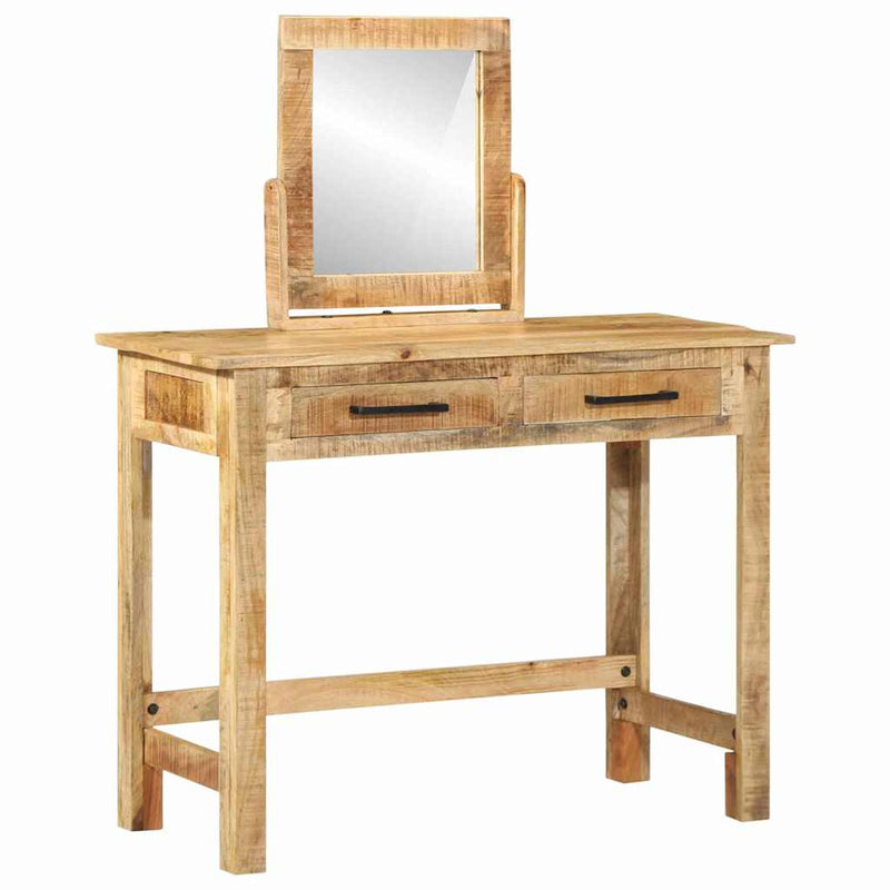 vidaXL Öltözködőasztal fiókkal Barna 100 x 40 x 120 cm Tömör mangófa