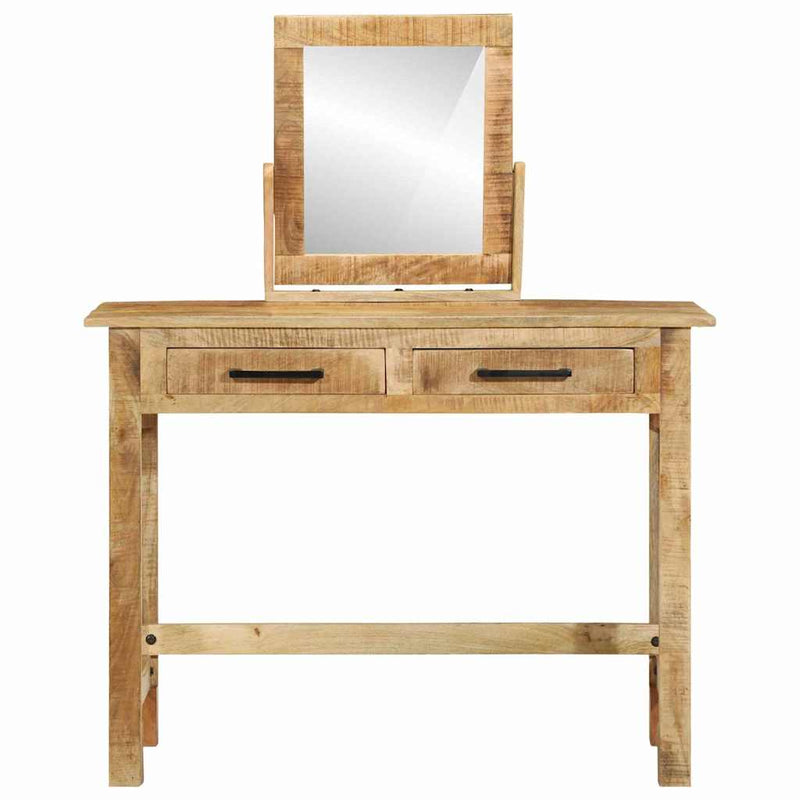 vidaXL Öltözködőasztal fiókkal Barna 100 x 40 x 120 cm Tömör mangófa
