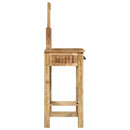 vidaXL Öltözködőasztal fiókkal Barna 100 x 40 x 120 cm Tömör mangófa