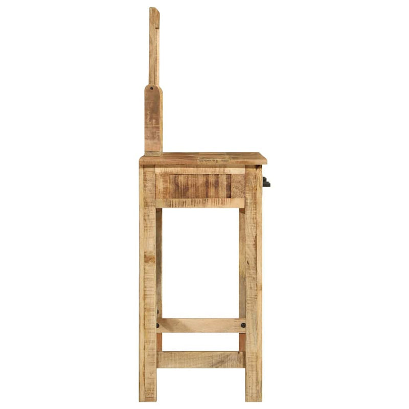 vidaXL Öltözködőasztal fiókkal Barna 100 x 40 x 120 cm Tömör mangófa