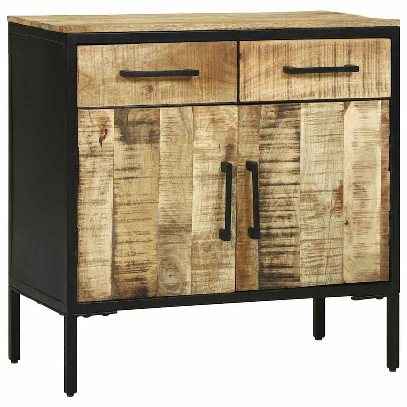 vidaXL Tálalószekrény Barna 70 x 35 x 70 cm Tömör mangófa