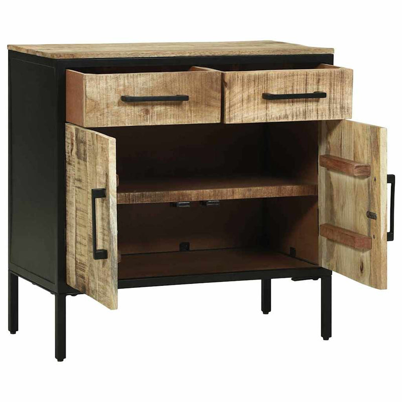 vidaXL Tálalószekrény Barna 70 x 35 x 70 cm Tömör mangófa