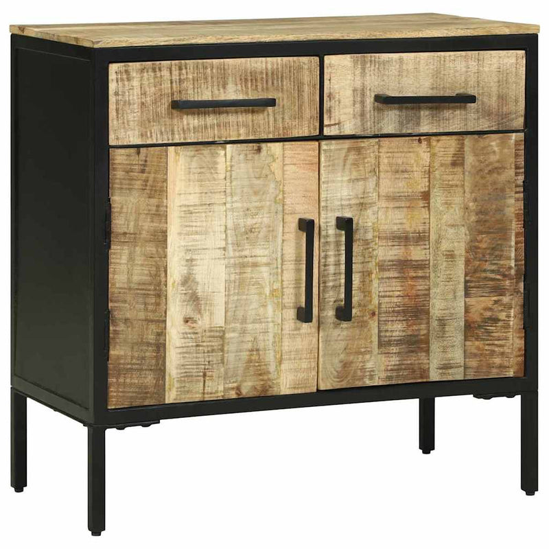 vidaXL Tálalószekrény Barna 70 x 35 x 70 cm Tömör mangófa
