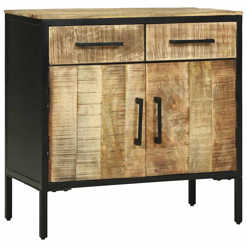 vidaXL Tálalószekrény Barna 70 x 35 x 70 cm Tömör mangófa