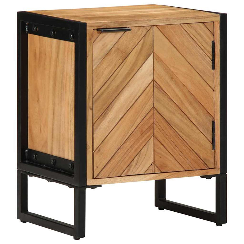 vidaXL Éjjeliszekrény Barna 40 x 30 x 50 cm Tömör akácfa