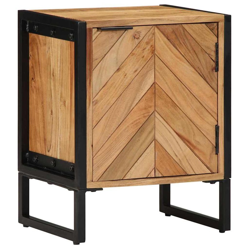 vidaXL Éjjeliszekrény Barna 40 x 30 x 50 cm Tömör akácfa