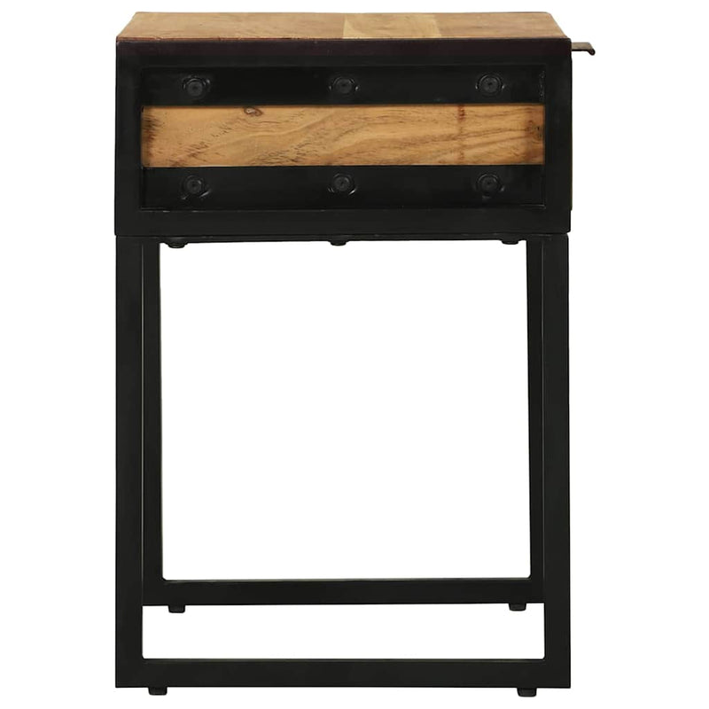 vidaXL Éjjeliszekrény fiókkal Barna 40 x 35 x 50 cm Tömör akácfa