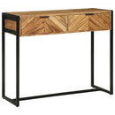 vidaXL Konzolasztal fiókkal Barna 90 x 35 x 75 cm tömör mangófa