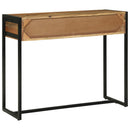 vidaXL Konzolasztal fiókkal Barna 90 x 35 x 75 cm Tömör Akácfa