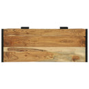 vidaXL Konzolasztal fiókkal Barna 90 x 35 x 80 cm Tömör Akácfa