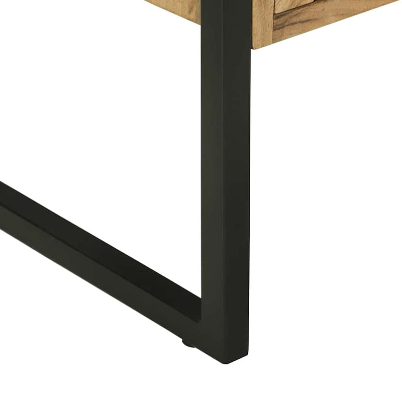 vidaXL Oldalszekrény Barna 100 x 30 x 75 cm Tömör akácfa