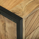 vidaXL Széf 100 x 30 x 75 cm Tömör akácfa