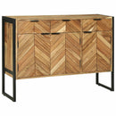 vidaXL Széf 100 x 30 x 75 cm Tömör akácfa