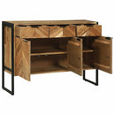 vidaXL Széf 100 x 30 x 75 cm Tömör akácfa