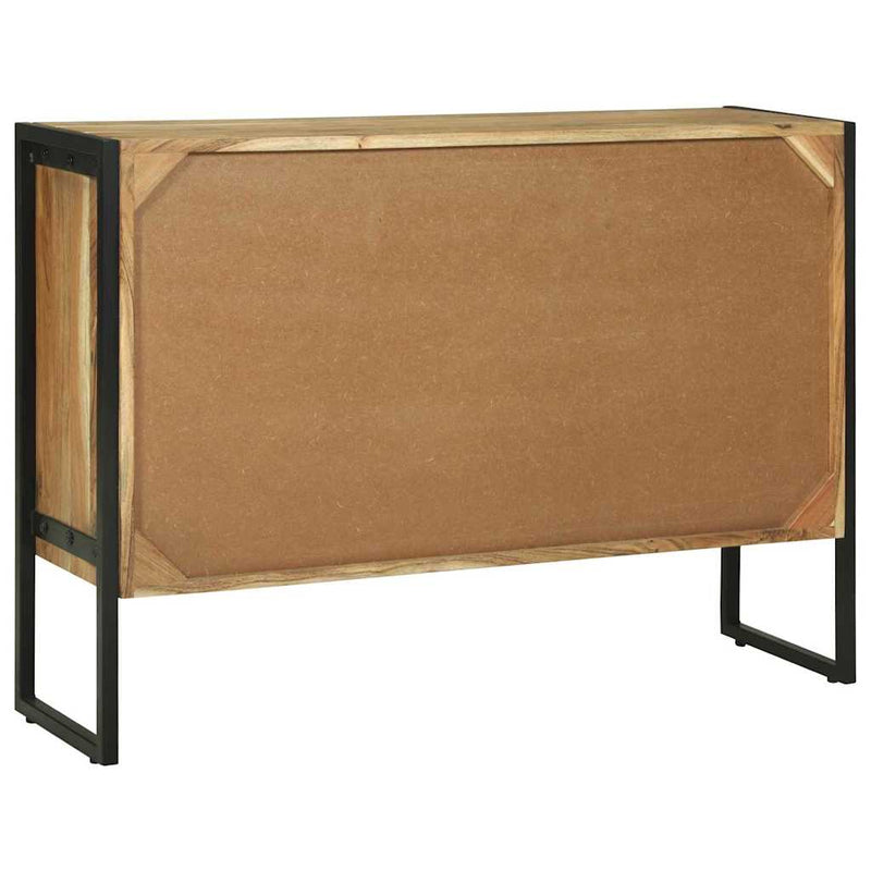vidaXL Oldalszekrény Barna 100 x 30 x 75 cm Tömör akácfa