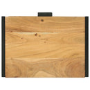 vidaXL Széf 50 x 35 x 75 cm Tömör akácfa