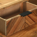 vidaXL Asztal fiókkal tárolóval Barna 110 x 50 x 87 cm Tömör akácfa