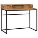 vidaXL Asztal fiókkal tárolóval Barna 110 x 50 x 87 cm Tömör akácfa