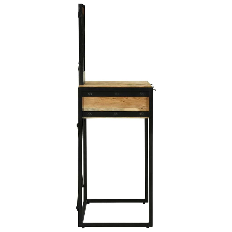 vidaXL Öltözködőasztal fiókkal Barna 100 x 40 x 120 cm Tömör akácfa