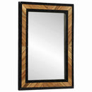 vidaXL Fali tükör tükörrel Fekete és Barna 70 x 2 x 70 cm Tömör Akácfa