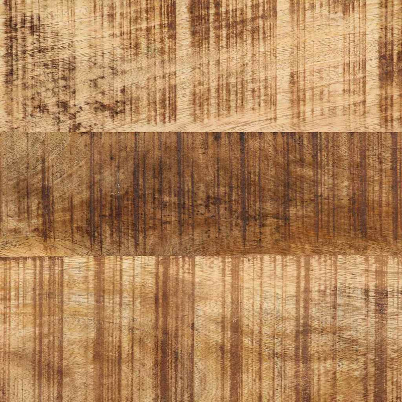 vidaXL Tükör tükörrel Fekete és Barna 70 x 2 x 70 cm Tömör Fa Akácia