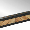 vidaXL Fali tükör tükörrel Fekete és Barna 50 x 2 x 90 cm Tömör Akácfa
