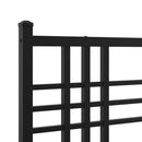 vidaXL fekete fém ágykeret fejtámlával 90 x 200 cm