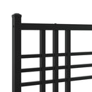 vidaXL fekete fém ágykeret fejtámlával 183 x 213 cm