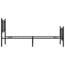vidaXL fekete fém ágykeret fej- és lábtámlával 75 x 190 cm