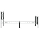 vidaXL fekete fém ágykeret fej- és lábtámlával 90 x 190 cm