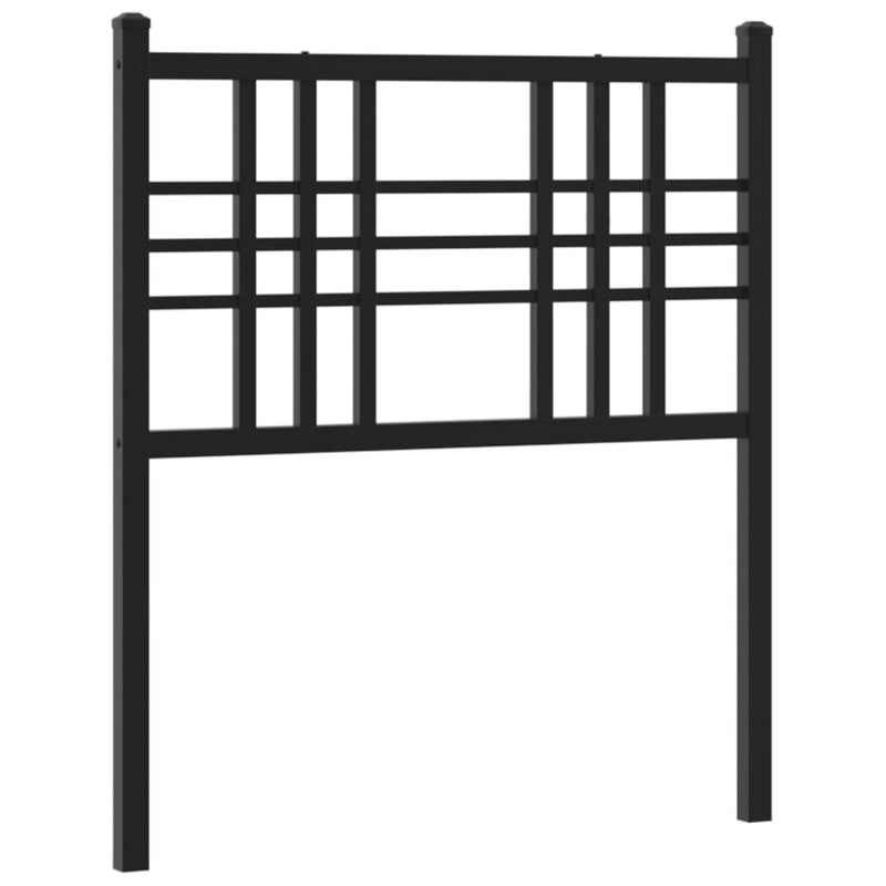 vidaXL fekete fém fejtámla 75 cm