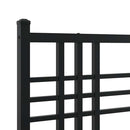 vidaXL fekete fém csere fejtámla 100 cm