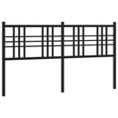 vidaXL fekete fém csere fejtámla 160 cm