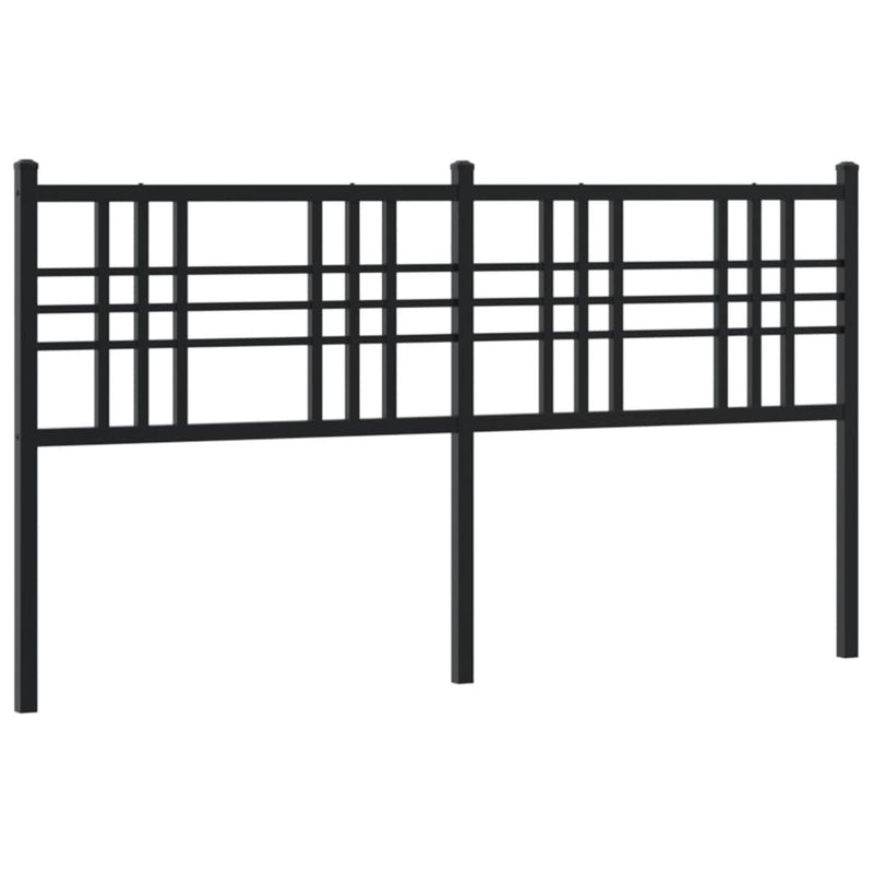 vidaXL fekete fém fejtámla 160 cm