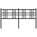 vidaXL fekete fém csere fejtámla 160 cm