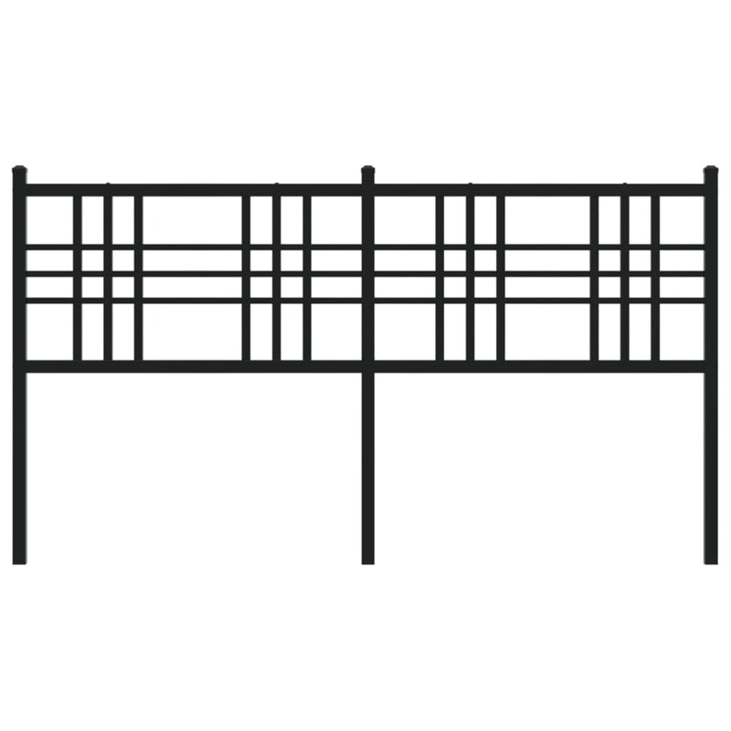 vidaXL fekete fém fejtámla 160 cm