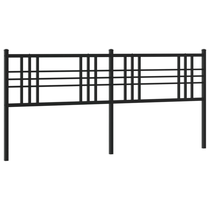 vidaXL fekete fém fejtámla 180 cm
