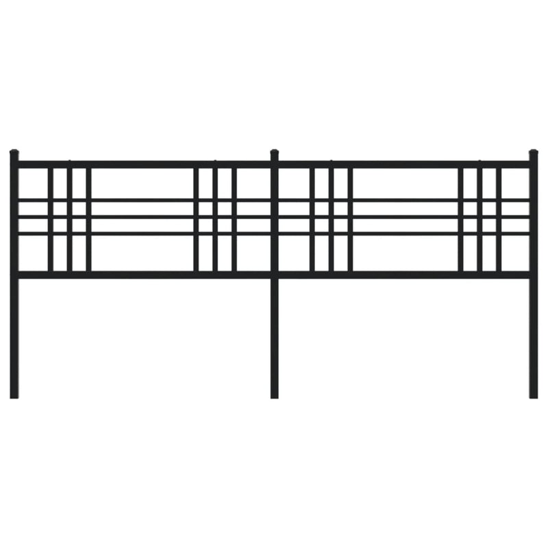 vidaXL fekete fém fejtámla 180 cm