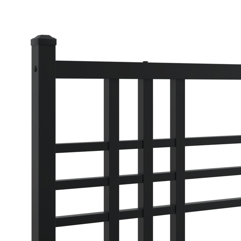 vidaXL fekete fém fejtámla 180 cm
