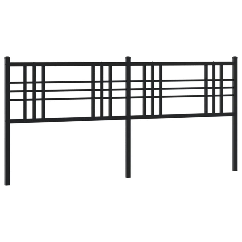 vidaXL fekete fém fejtámla 193 cm