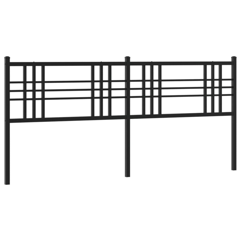 vidaXL fekete fém fejtámla 200 cm
